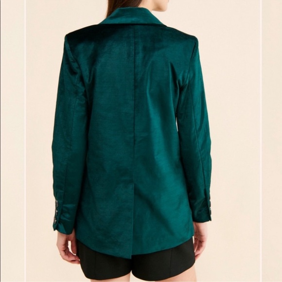 Free People Velvet Ashby Blazer boho event wedding size small NWOT - Picture 6 of 8